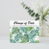 Datum der verzögerten Hochzeit Postkarte (Stehend Vorderseite)