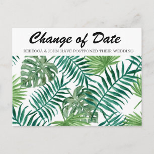 Datum der verzögerten Hochzeit Postkarte