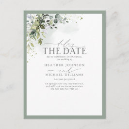 Datum der Verzögerung des Auftretens von botanisch Postkarte