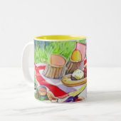 Datum der Wasserfarbe Zweifarbige Tasse (Vorderseite Links)