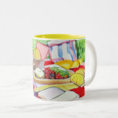 Datum der Wasserfarbe Zweifarbige Tasse (VorderseiteRechts)