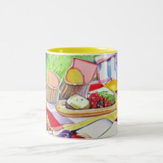 Datum der Wasserfarbe Zweifarbige Tasse (Mittel)