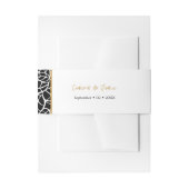 Datum der weißen botanischen Grenznamen Einladungsbanderole (Vorderseite Beispiel)