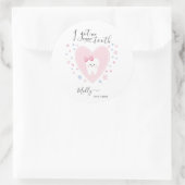 Datum des Beginns der benutzerdefinierten Teppichb Runder Aufkleber (Tasche)