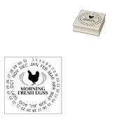 Datum des benutzerdefinierten Hühnereis | Bauernho Gummistempel (Stempel)