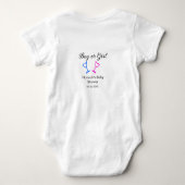 Datum des Datums des Beginns des Beginns eines Bab Baby Strampler (Rückseite)