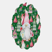 Datum des Datums des Weihnachtsgrüntchens Ornament Karte (Rechts)