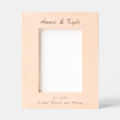 Datum des einfachen Ehepaars Geätzte Rahmen (Vorderseite)