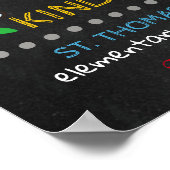 Datum des ersten Schulnamens Poster (Ecke)