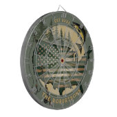 Datum des Est-Datums der amerikanischen Flagge mit Dartscheibe (Vorderseite Links)