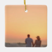 Datum des Fotos mit benutzerdefinierten Skriptbeze Keramikornament (Vorderseite)