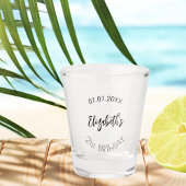 Datum des Geburtstags Schnapsglas