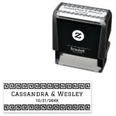 Datum des griechischen Schlüssels für Grenzkopplun Permastempel (Beispiel)