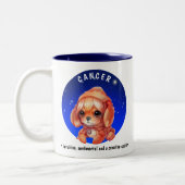 Datum des Niedlichen individuellen Namens des Zodi Zweifarbige Tasse (Links)