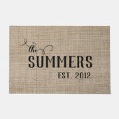 Datum des personalisierten benutzerdefinierten Nac Fußmatte (Vorderseite)