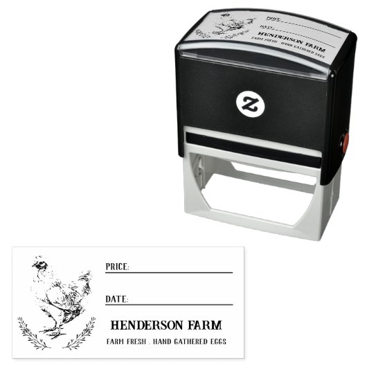 Datum des Preises für Hühnereier Permastempel (Beispiel)