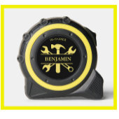 Datum des Set des Black Gold Tools Maßband