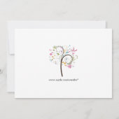 Datum Doodle Tree Save The Date (Rückseite)