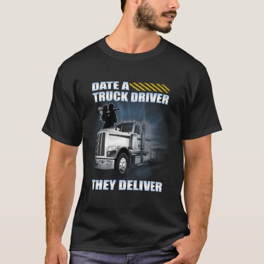 Datum eines von ihnen gelieferten Lkw-Fahrers T-Shirt (Vorderseite)