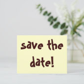 Datum freihalten! ankündigungspostkarte (Stehend Vorderseite)