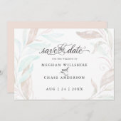 Datum freihalten | Blätter von Pastel Coral Aqua (Vorne/Hinten)