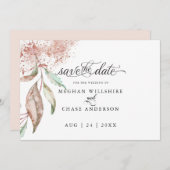 Datum freihalten | Rose Korallenblättern (Vorne/Hinten)