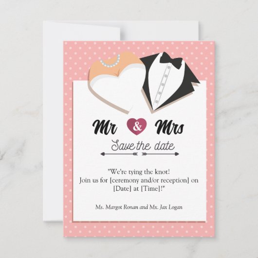 Datum freihalten! RSVP karte (Vorderseite)