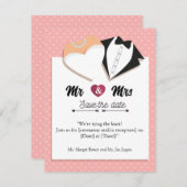 Datum freihalten! RSVP karte (Vorne/Hinten)