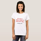 Datum für den Valentinstag T-Shirt (Vorne ganz)