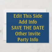 Datum gerettet, Jackson Square, Französische Quart Save The Date (Rückseite)