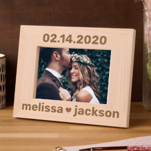 Datum Herzkolbennamen Geätzte Rahmen