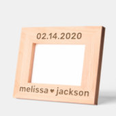 Datum Herzkolbennamen Geätzte Rahmen (Links)