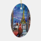 Datum in der Nacht Keramik Ornament (Rechts)