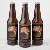 Datum individuell einstellbar Total Eclipse Modern Bierflaschenetikett (Flaschen)