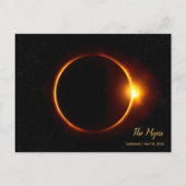 Datum individuell einstellbar Total Eclipse Modern Postkarte (Vorderseite)