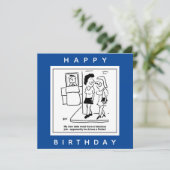 Datum ist das Fahren eines Cartoon der Straßenwalz Karte (Stehend Vorderseite)