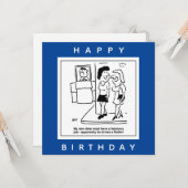 Datum ist das Fahren eines Cartoon der Straßenwalz Karte (Vorderseite/Rückseite Beispiel)