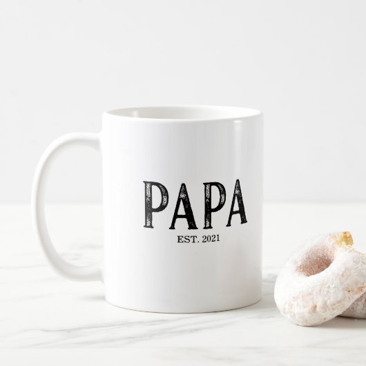 Datum Jahr festgelegt Kaffeetasse (Mit Donut)