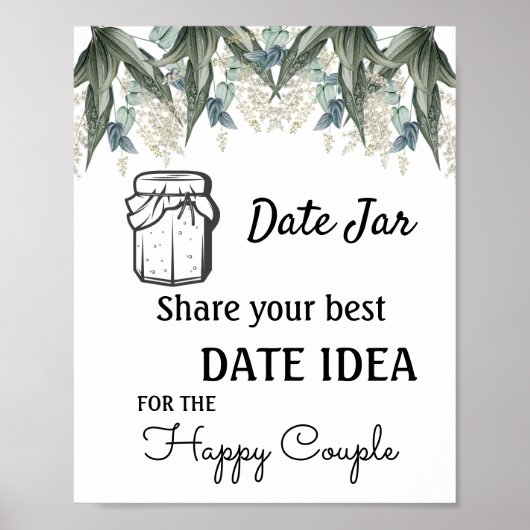 Datum Jar Blume Poster (Vorne)