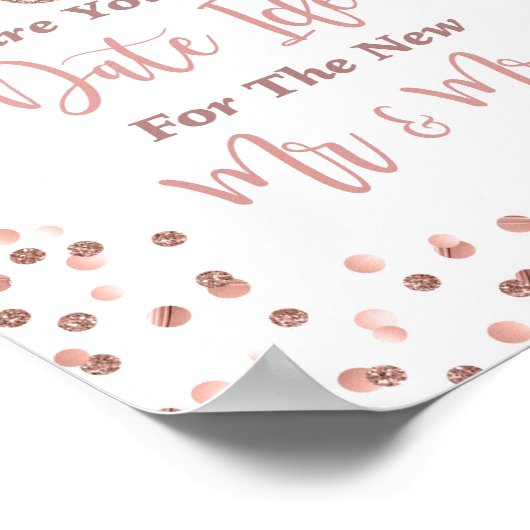 Datum JAR Geben Sie Ihre besten Date Ideas Dusche  Poster (Ecke)