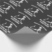 Datum: Krasser Radiologe Skeleton Radiologie Geschenkpapier (Ecke)