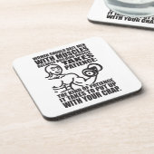 Datum Männer mit Muskeln - Funny Bodybuilding Getränkeuntersetzer (Linke Seite)