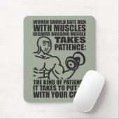 Datum Männer mit Muskeln - Funny Bodybuilding Mousepad (Mit Mouse)