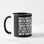 Datum Männer mit Muskeln - Funny Bodybuilding Tasse (Links)