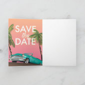 Datum merken Vintage Cabrio Auto (Innenseite)