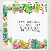 Datum Nacht Aktivität des tropischen Brautparty (Vorne/Hinten)