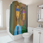 Datum Nacht Duschvorhang (Beispiel)