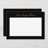 Datum Nacht Idee Mitteilungskarte (Vorne/Hinten)