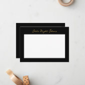 Datum Nacht Idee Mitteilungskarte (Vorderseite/Rückseite Beispiel)