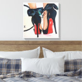 Datum Nacht Leinwanddruck (Insitu (Schlafzimmer))